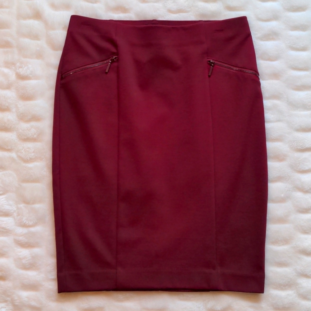 Alfani pencil skirt, burgundy, size 4